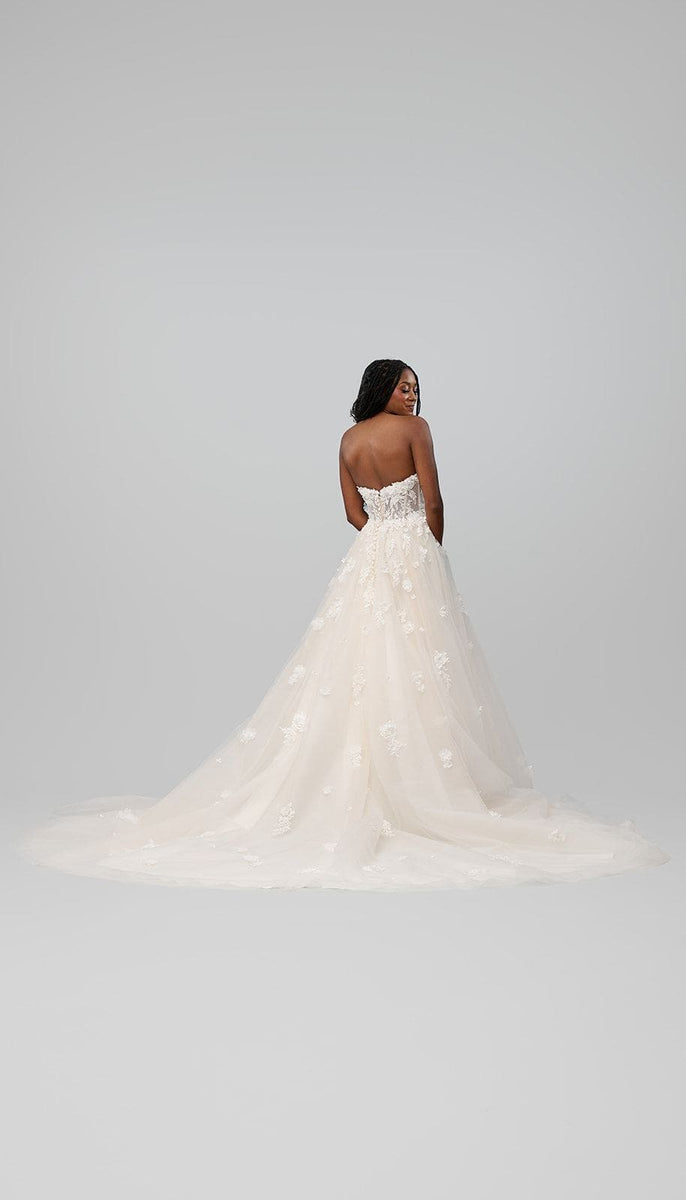 kennedy blue wedding dresses V Neck Wedding Dress
