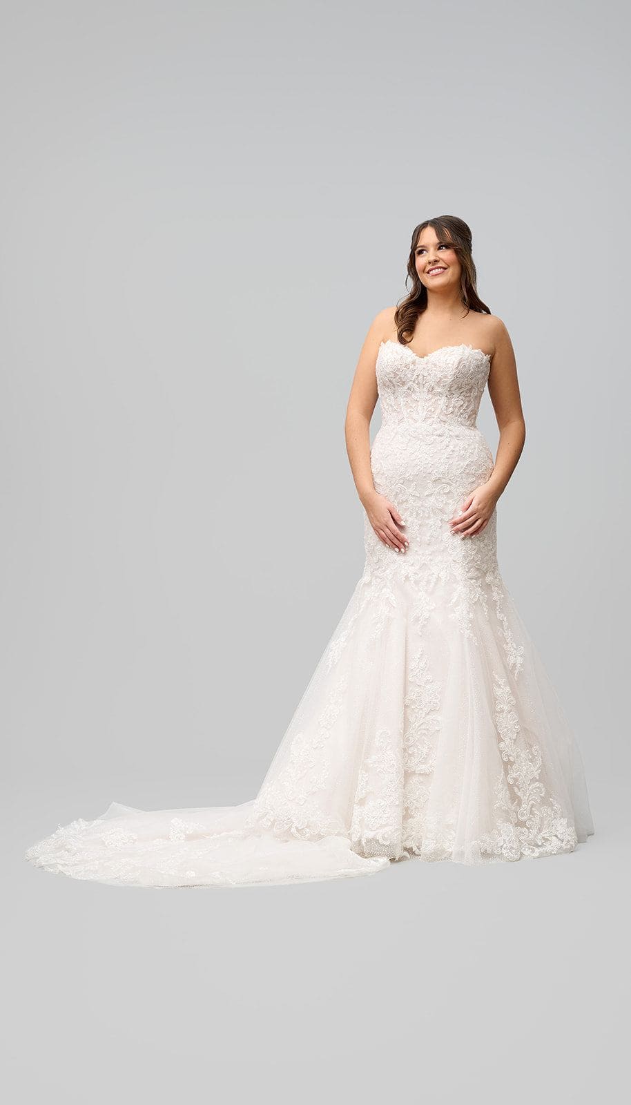 chinese dress ladies Lace Fit and Flare Wedding Dress
