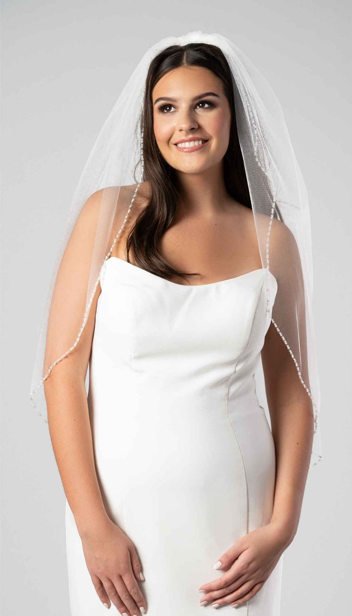 Crystal and Pearl Wedding Veil