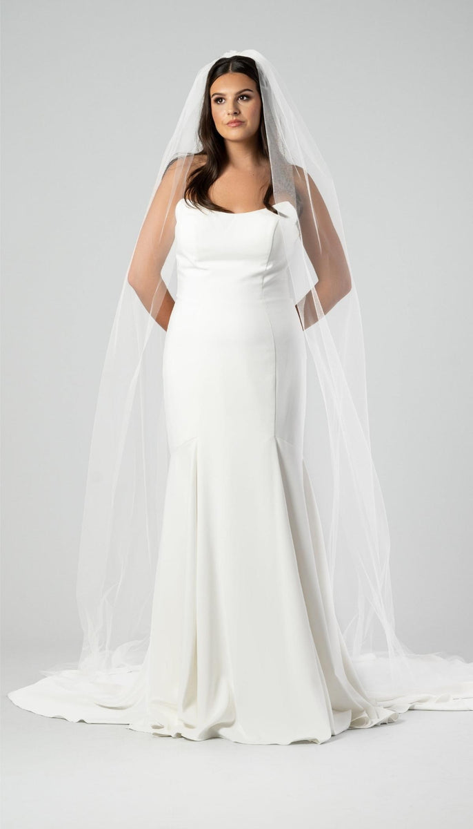 Raw Edge Wedding Veil