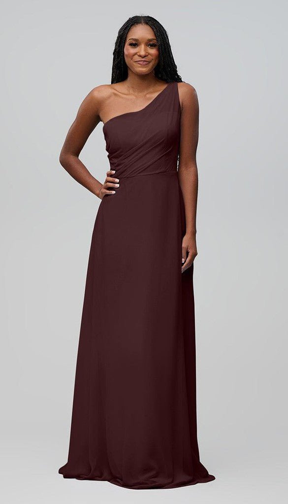 Alma One Shoulder Chiffon Bridesmaids Dress