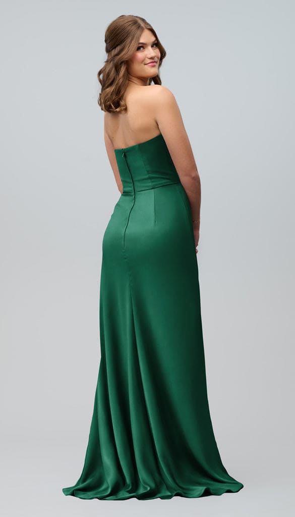 Audrey Structured Luxe Satin Bridesmaid Dress