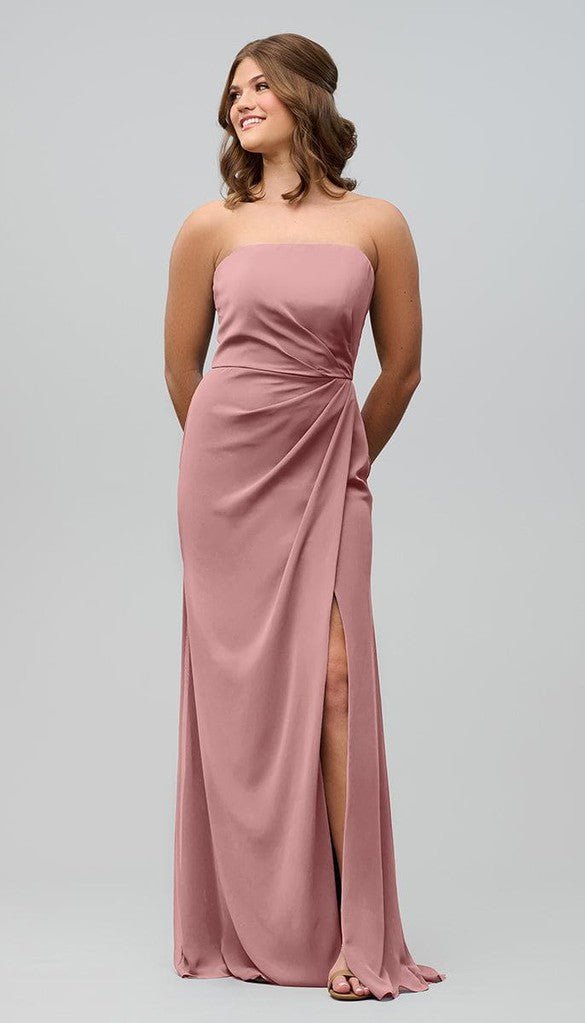 biscotti colored bridesmaid dresses Kennedy Blue Allison Platinum Bridesmaid Dress