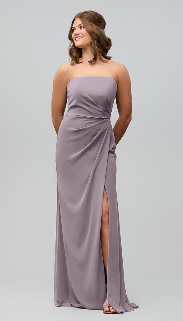 Audrey Structured Strapless Bridesmaid Dress | Kennedy Blue Spice
