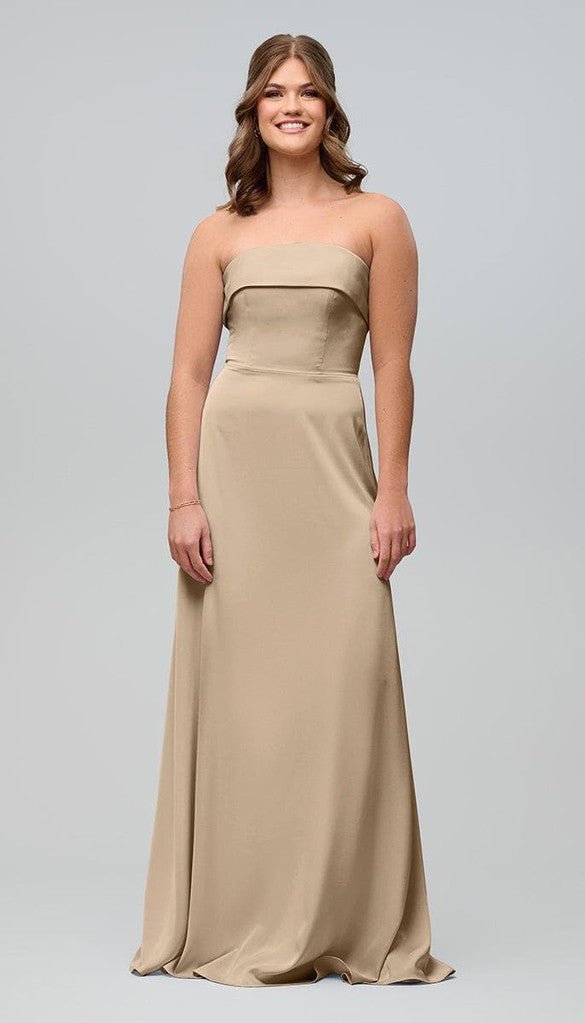 Bridget Strapless Satin Bridesmaids Dress | Kennedy Blue Yellow Bridget Strapless Satin Bridesmaids Dress | Kennedy Blue Yellow