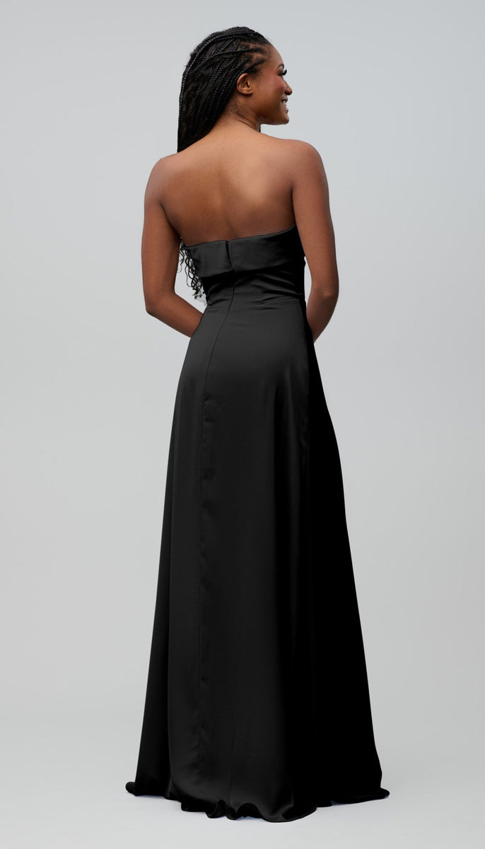 Bridget Strapless Satin Bridesmaids Dress | Kennedy Blue Bridget Strapless Satin Bridesmaids Dress | Kennedy Blue