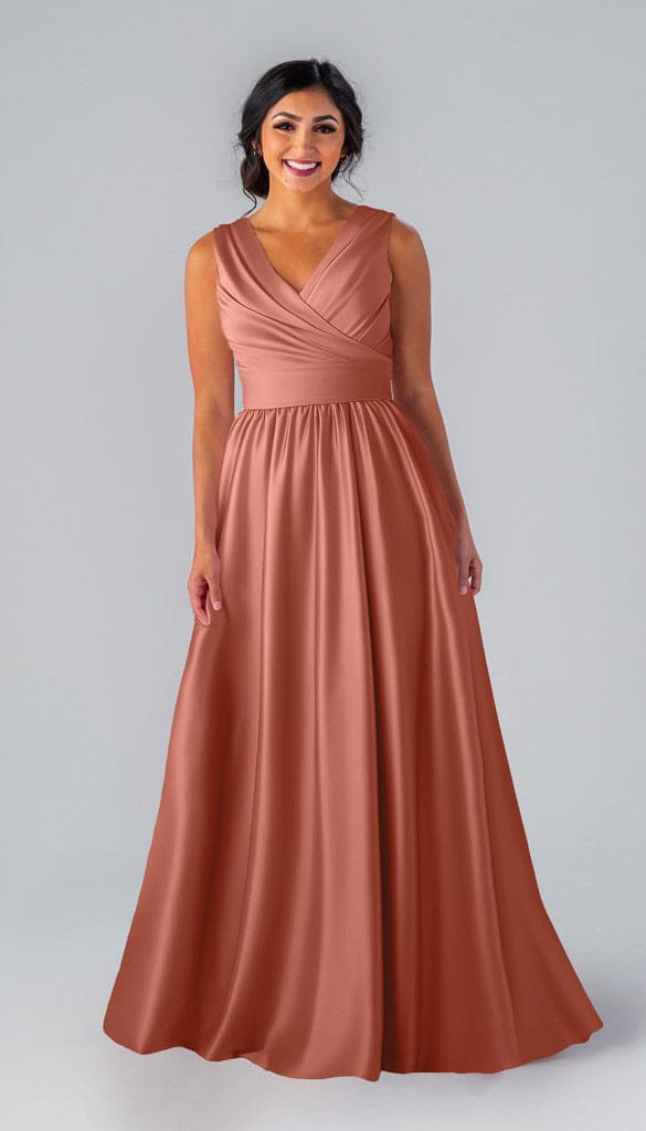 princess polly baby blue dress Wrap Tie Chiffon Bridesmaid Dress main image 0