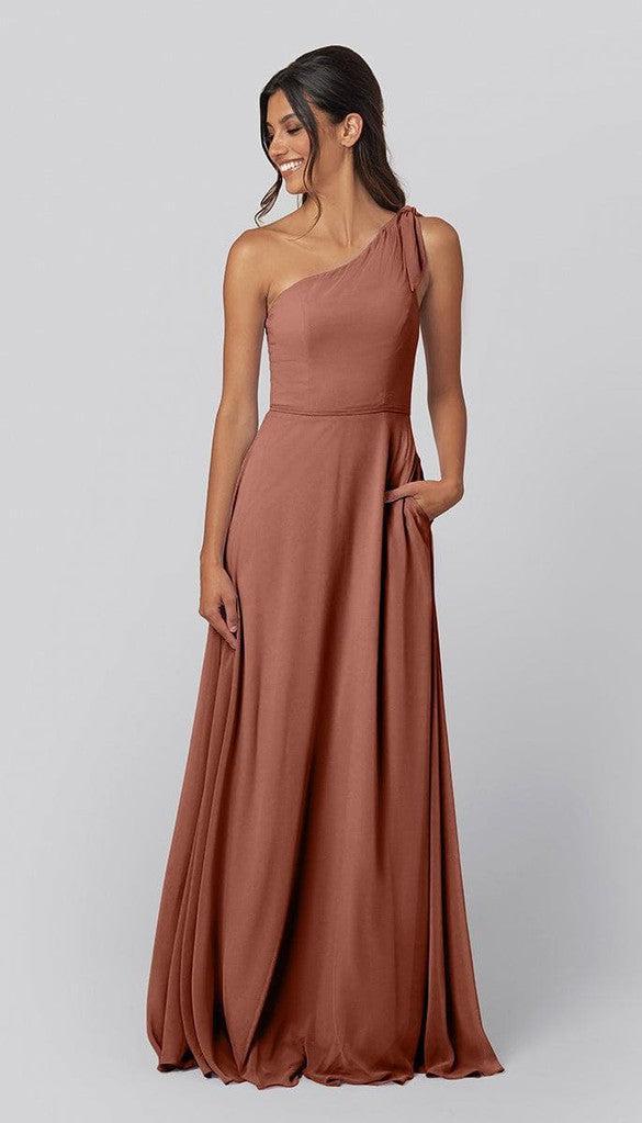 Eloise One Shoulder Bridesmaid Dress | Kennedy Blue