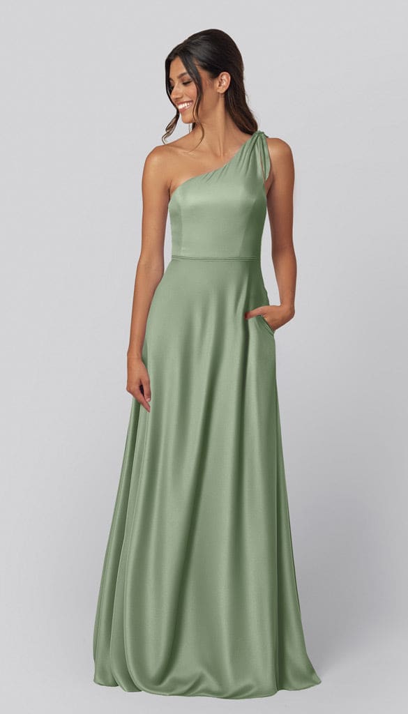 Eloise Luxe Satin One Shoulder Bridesmaid Dress