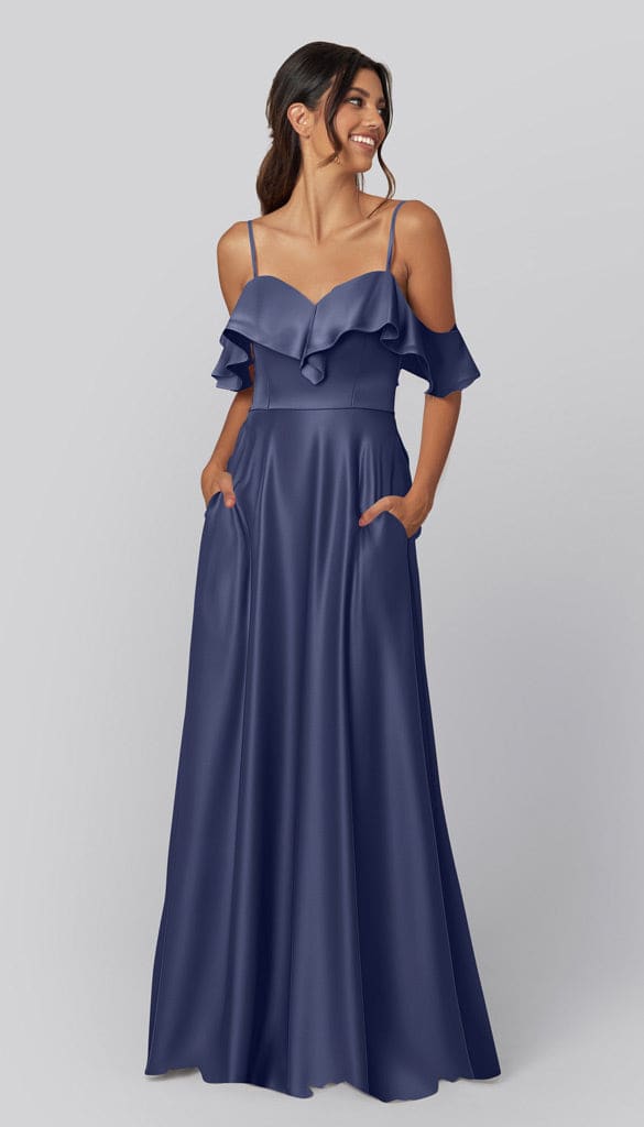 Emily Luxe Satin Bridesmaids Dress
