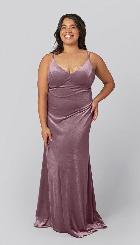 Erin Velvet Fitted Bridesmaid Dress