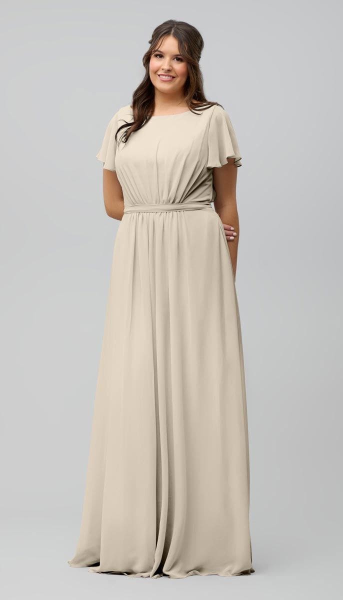Holly Modest Bridesmaids Dress Kennedy Blue