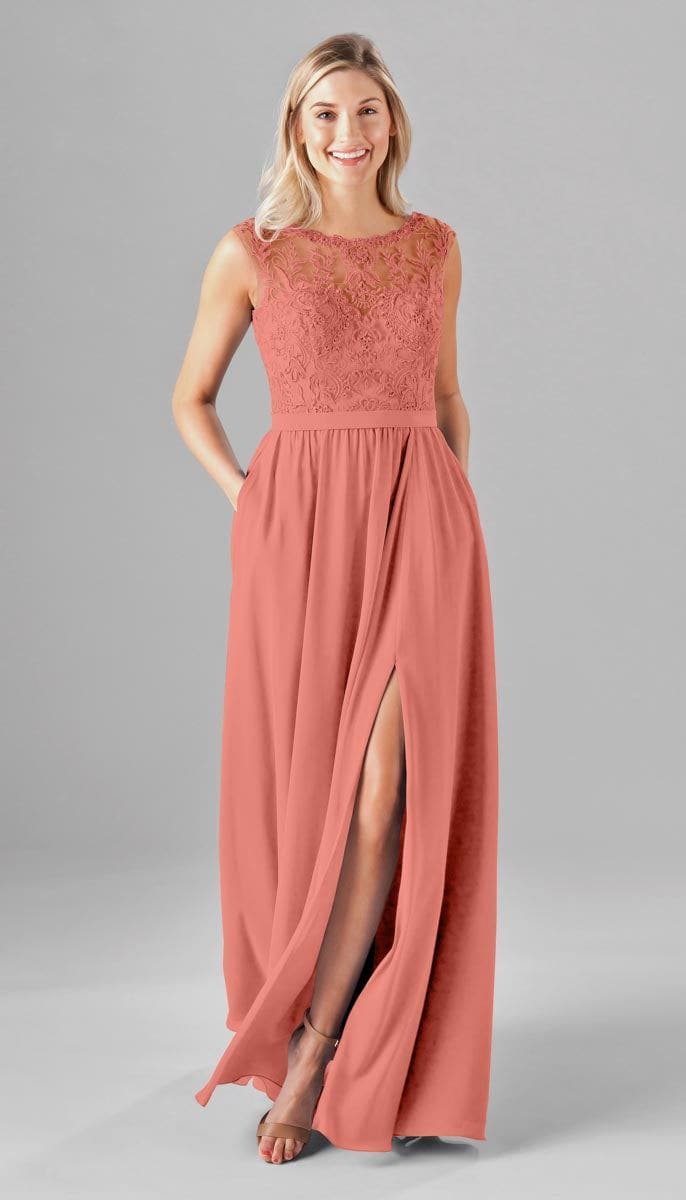 Jade Modest Lace Bridesmaid Dress