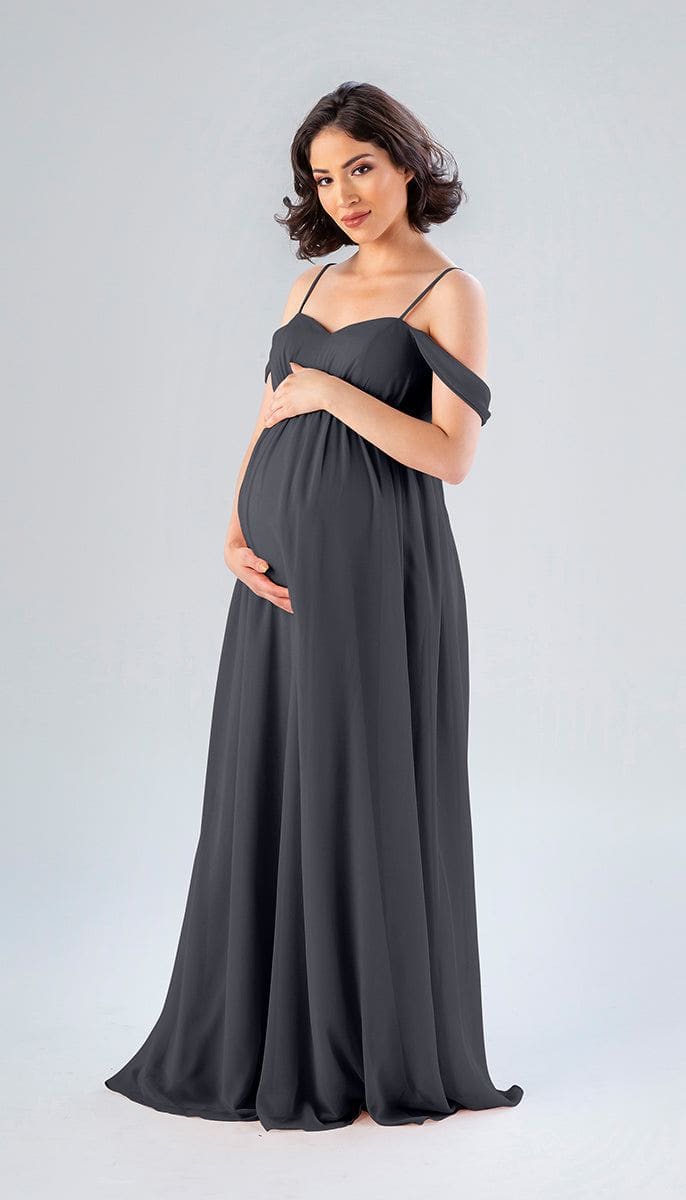 Kennedy Blue Jewel Bridesmaid Dress Steel Blue