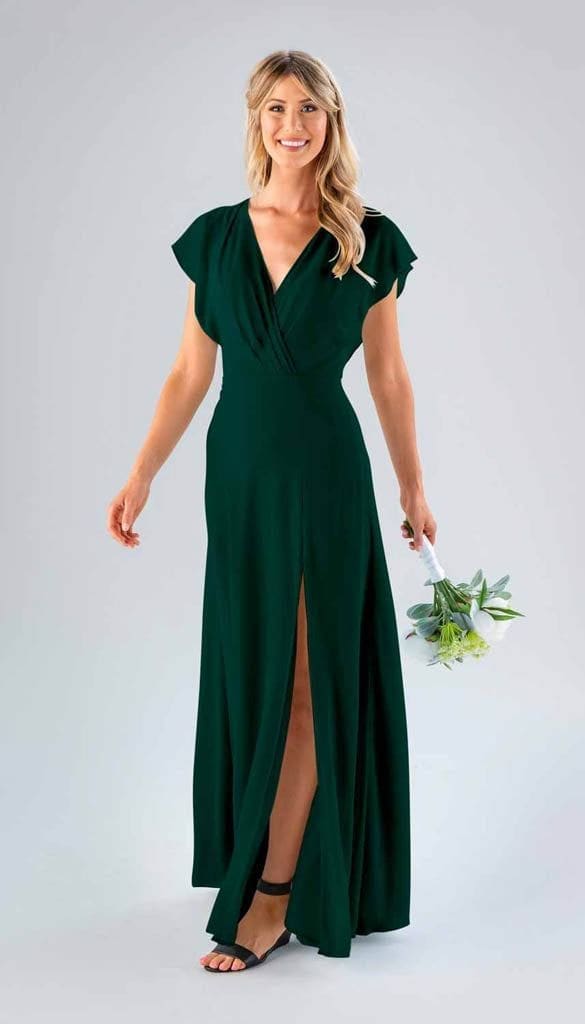 blue dress for baby girl Pippa Velvet Ready to Ship Bridesmaid Dress