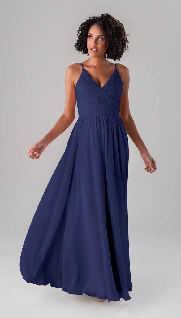 blue dress for baby girl Alexis Chiffon Bridesmaid Dress
