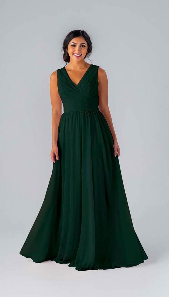 Brittany Structured Bridesmaid Dress | Kennedy Blue Forest Green Brittany Structured Bridesmaid Dress | Kennedy Blue Forest Green