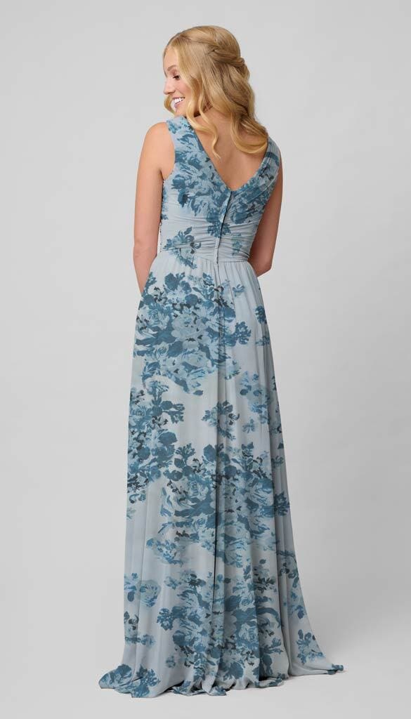 Brittany Platinum Chiffon Bridesmaid Dress | Kennedy Blue Emerald Brittany Platinum Chiffon Bridesmaid Dress | Kennedy Blue Emerald