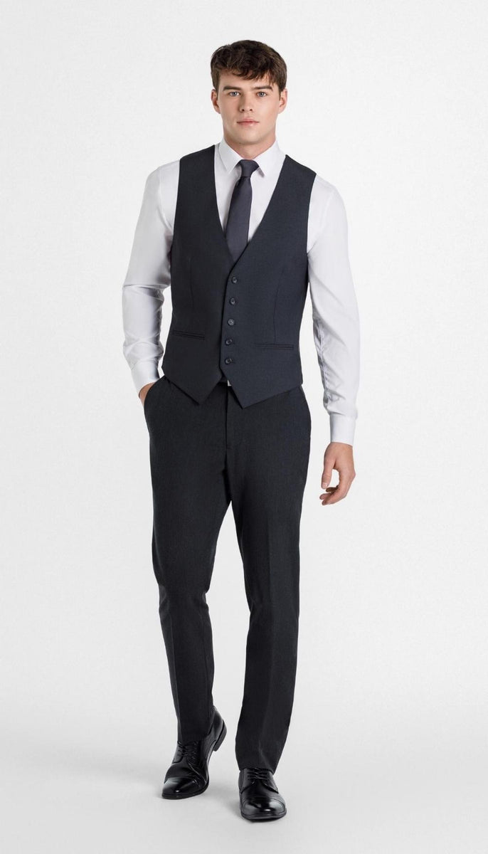 Trim Fit Charcoal Mens Suit | Kennedy Blue