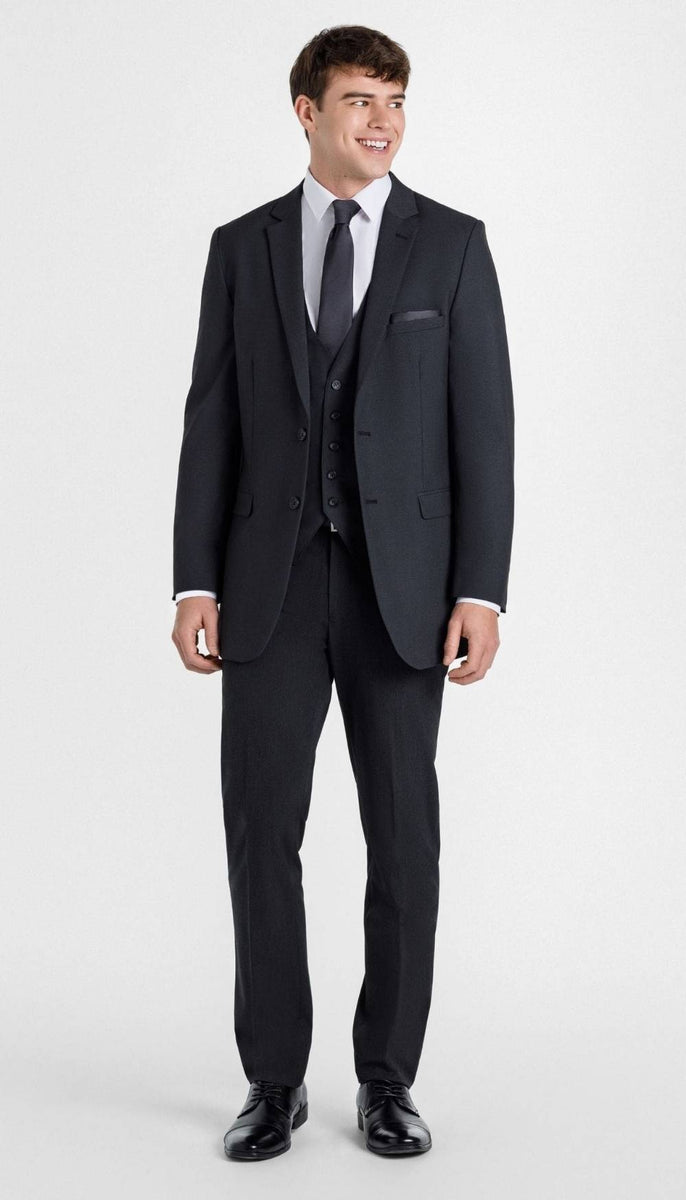 Trim Fit Charcoal Mens Suit