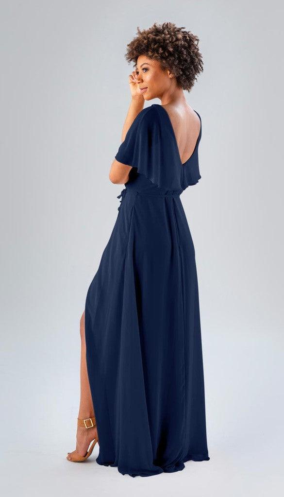 chinese dress ladies Zapaka Women Dusty Blue Long Bridesmaid Dress Corset A Line Spaghetti Straps Wedding Guest Dress with Criss Cross Back, GreyBlue / US6 main image 0