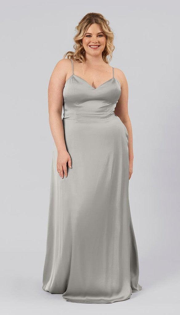 Dawson Satin Bridesmaid Dress | Kennedy Blue
