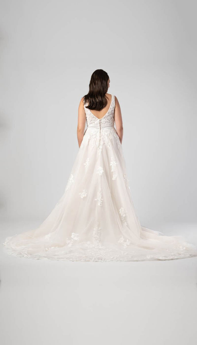 Lace A-line Wedding Dress | Kennedy Blue Dublin Lace A-line Wedding Dress | Kennedy Blue Dublin