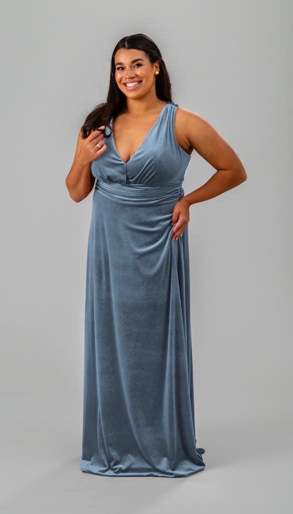 velvet bridesmaid dresses plus size Ever-Pretty Short Sleeves Velvet One-Piece Type Summer Formal Wedding Guest Dress with Waist Tie