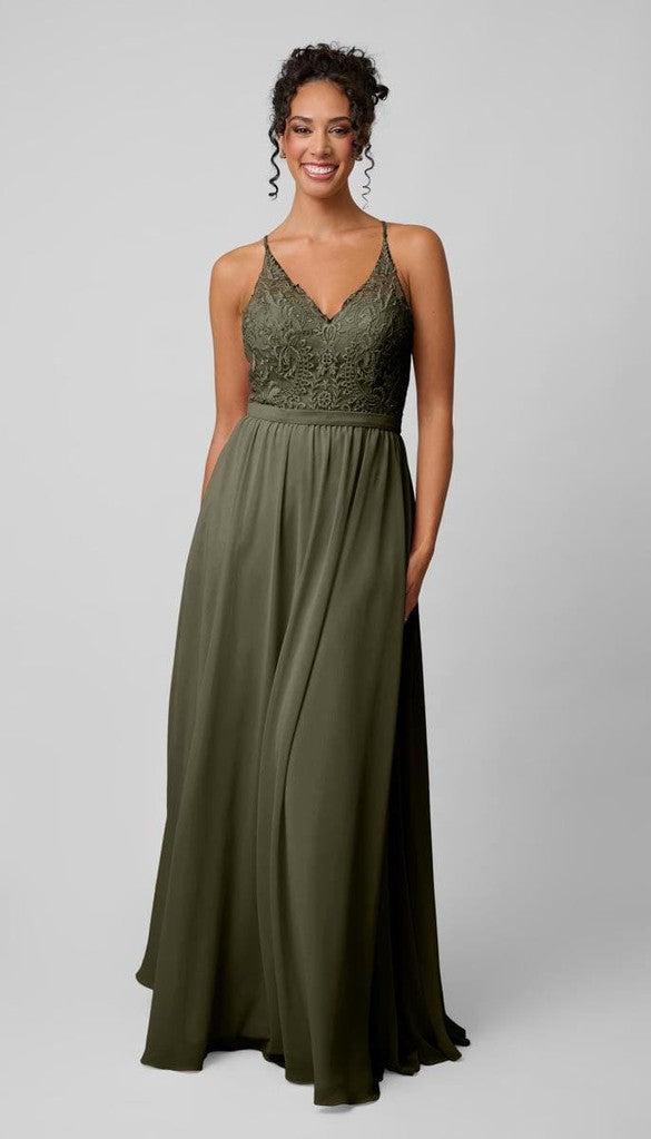 Iris Embroidered Chiffon Bridesmaid Dress | Kennedy Blue Iris Embroidered Chiffon Bridesmaid Dress | Kennedy Blue