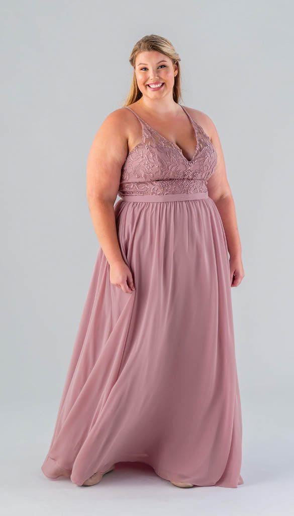 Iris Embroidered Chiffon Bridesmaid Dress | Kennedy Blue Amethyst Iris Embroidered Chiffon Bridesmaid Dress | Kennedy Blue Amethyst
