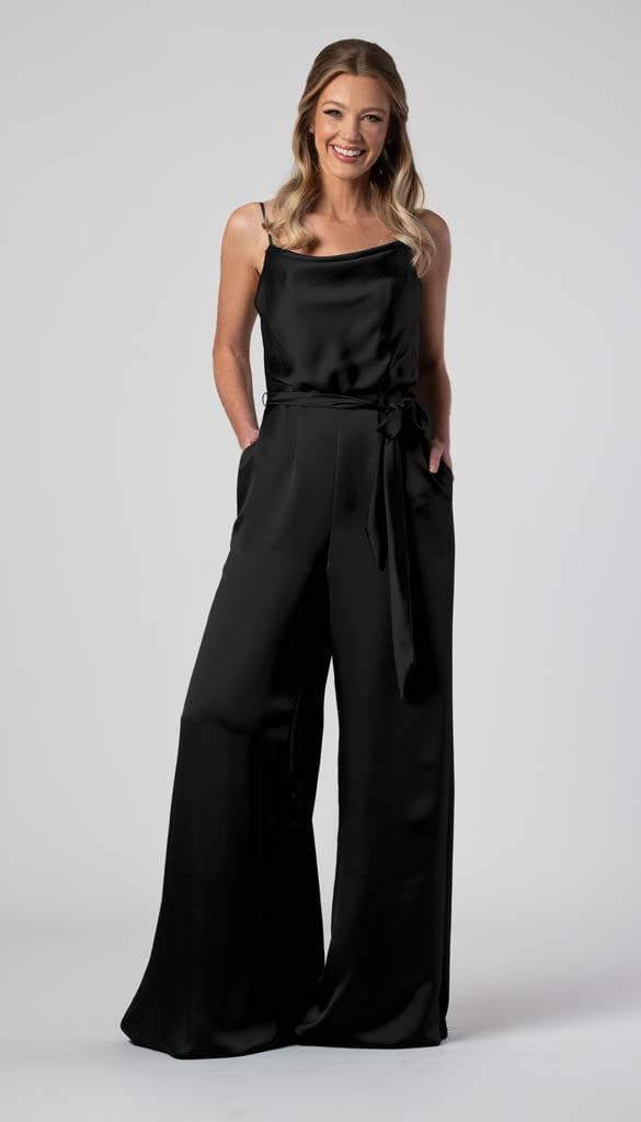 Jill Satin Bridesmaid Jumpsuit