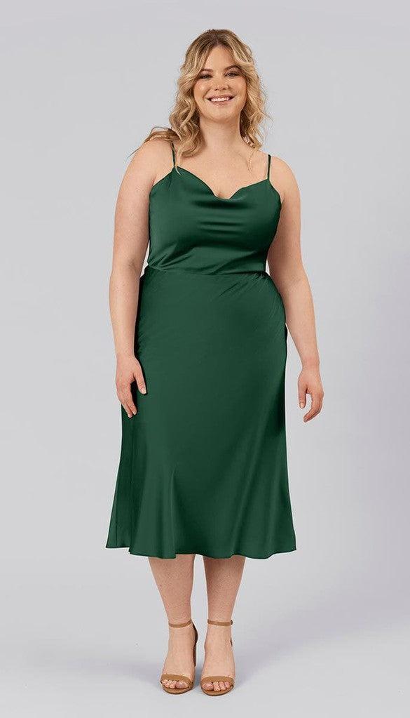 plus size bridesmaid dresses tea length Tea-length Cap Sleeves Chiffon Bridesmaid Dress Plus Size, Slate_Blue