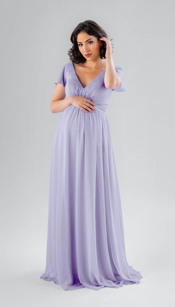fitted lace wedding dress Bari Jay Bridesmaid Dress Dylan Maternity Deep Pine