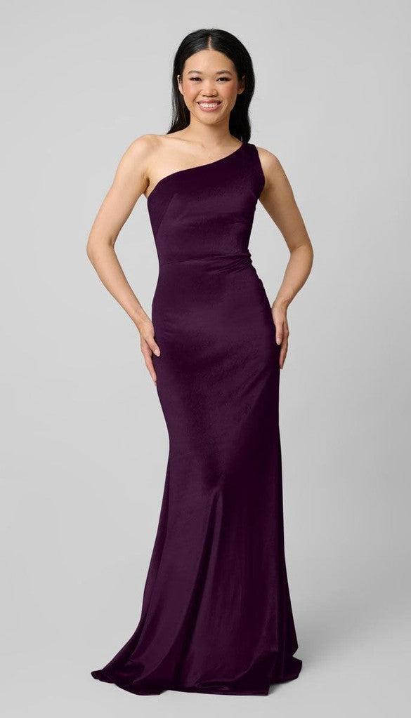 Keely One Shoulder Velvet Bridesmaid Dress