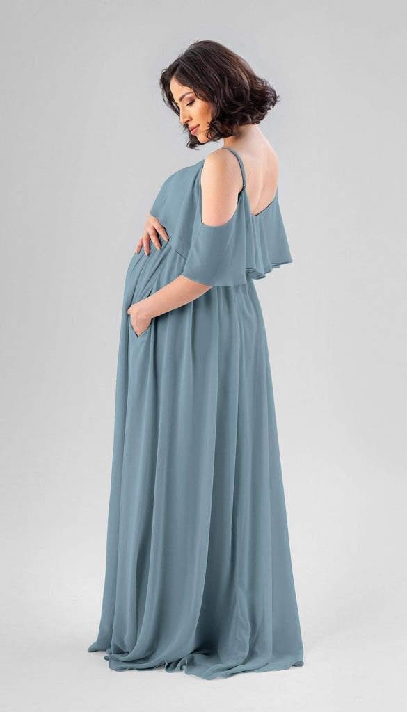 navy blue dress for baby girl CYCLAMEN Maxi Maternity Dress Sparkly Baby Shower Semi Formal Wedding Guest  V-Neck Handkerchief Sleeves Elegant Pregnancy, Sparkly Light Blue, S at  Amazon Women's Clothing store main image 0
