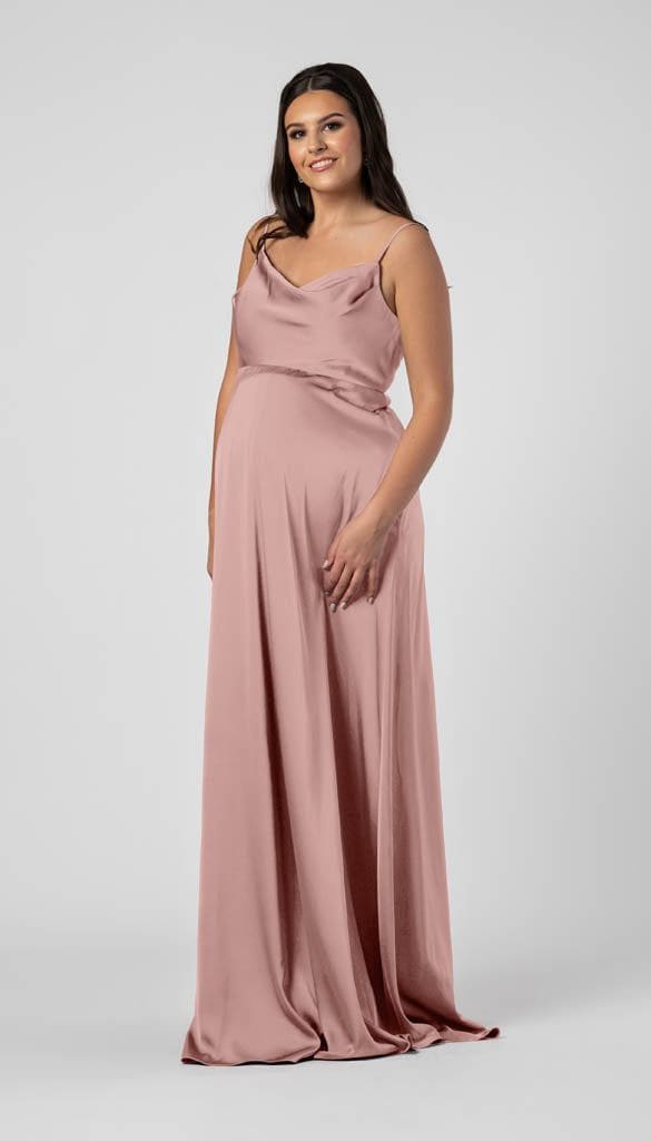 Satin Maternity Bridesmaid Dress