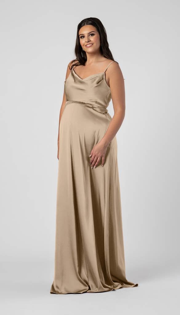 Satin Maternity Bridesmaid Dress