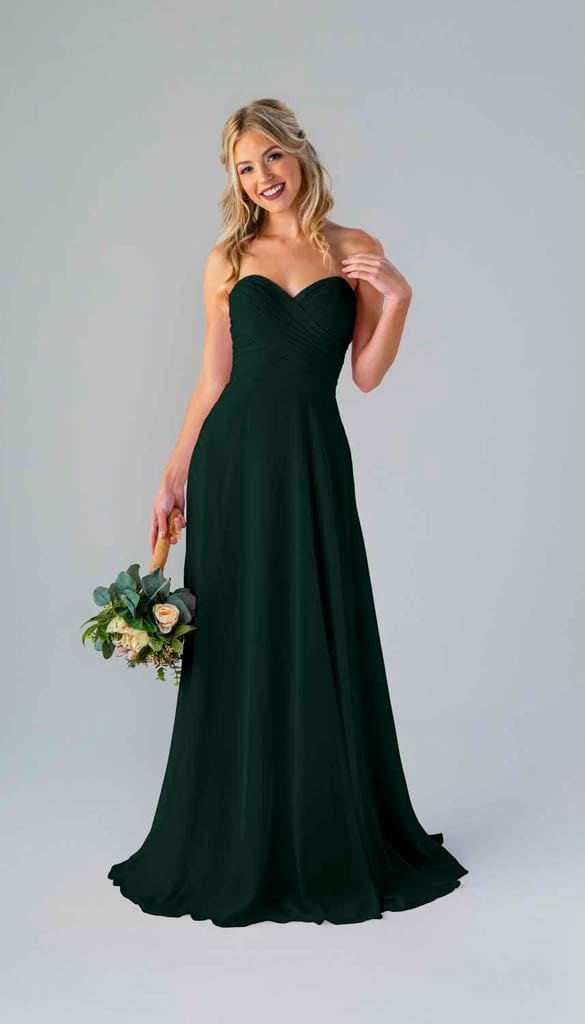 Lisa Strapless Chiffon Bridesmaids Dress
