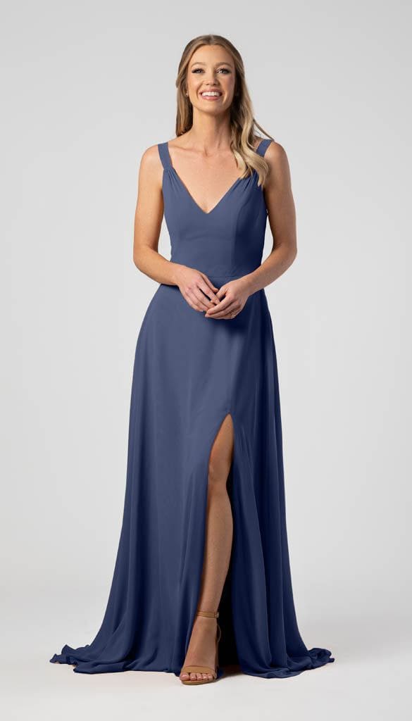 blue dress for baby girl Meg Clean & Modern Bridesmaid Dress