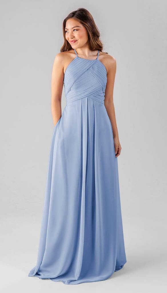 Milly Chiffon Bridesmaids Dress | Kennedy Blue Cornflower