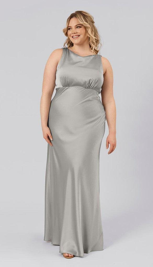 Monica Satin Bridesmaid Dress | Kennedy Blue Gold Monica Satin Bridesmaid Dress | Kennedy Blue Gold