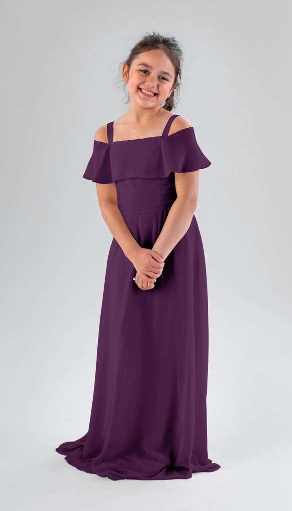 Kennedy Blue Nica Junior Bridesmaid Dress Eggplant