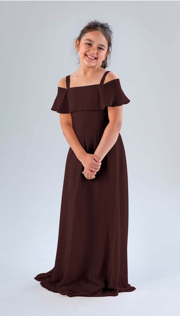 Kennedy Blue Nica Junior Bridesmaid Dress Bordeaux