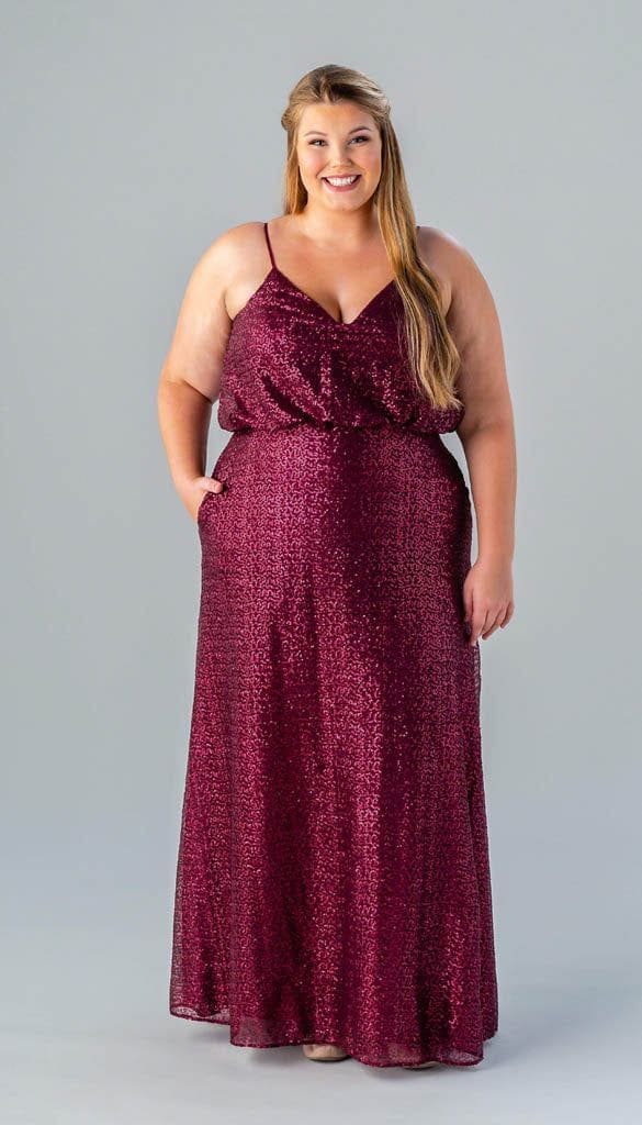 Sale Ready-to-Ship Sequin Bridesmaid Dress