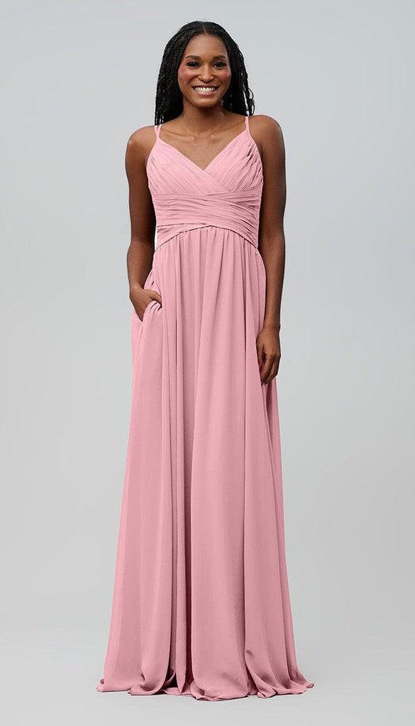blue dress for baby girl Andrea and Leo A1341 - Ruffled Sweetheart Gown 2 / Blush