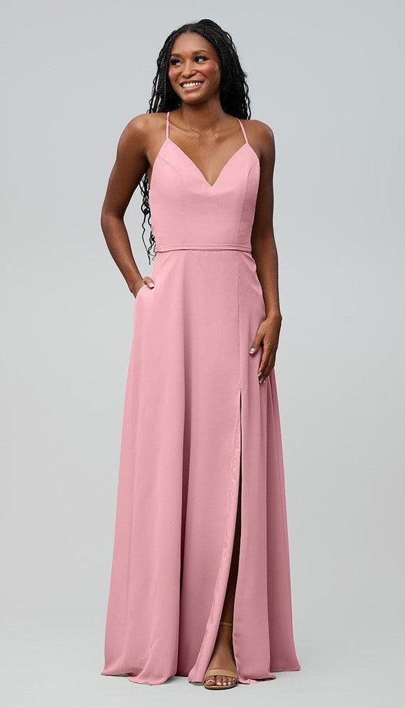 Dusty Dresses Pink Bridesmaid Vintage Mauve Dress Elizabeth Chiffon Bridesmaid  Dress Kennedy Blue