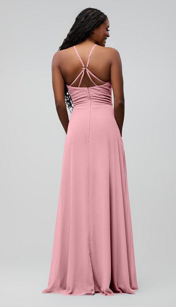 Luna High Neck Chiffon Bridesmaid Dress