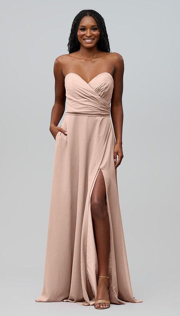 white christmas dresses Poppy Strapless Chiffon Bridesmaid Dress