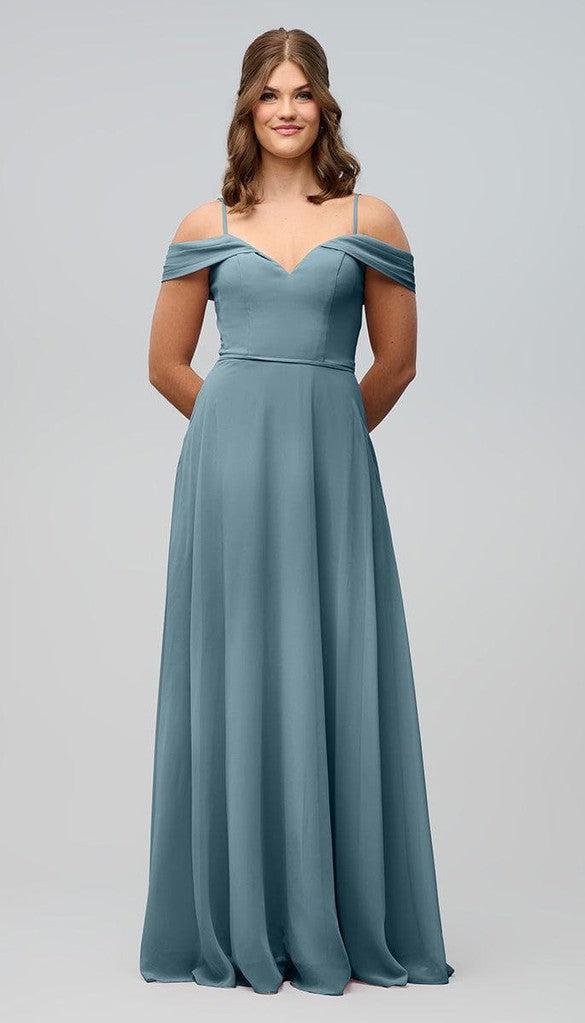 Samantha Off The Shoulder Chiffon Bridesmaids Dress