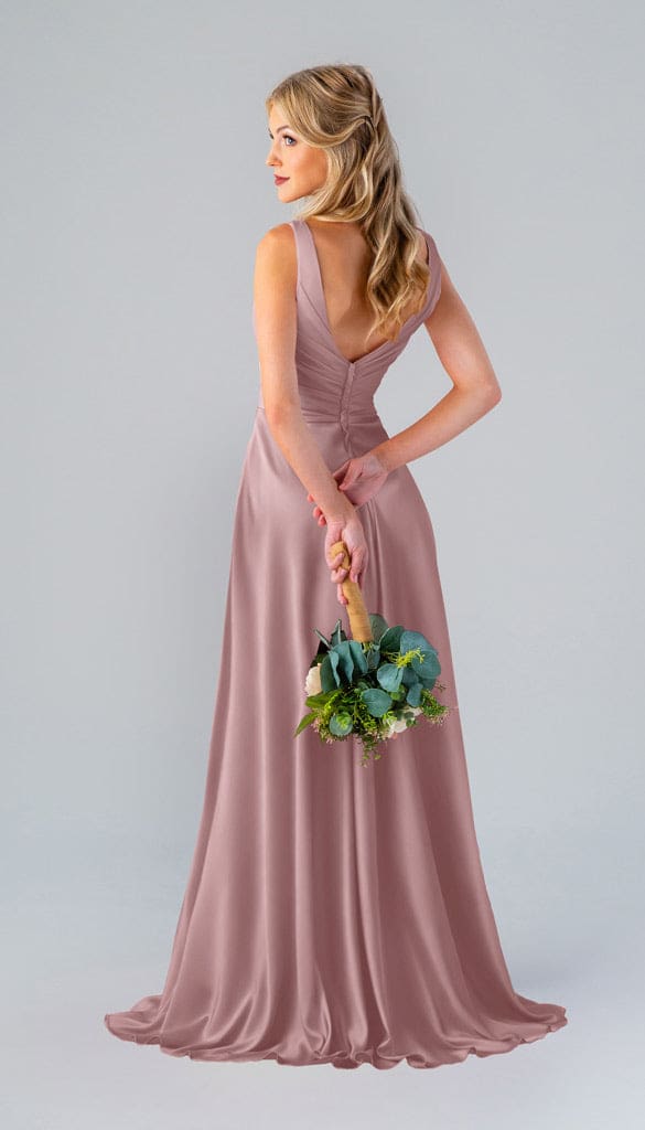 Kristen Luxe Satin Bridesmaids Dress